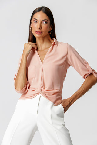Camisa Twist - NUDE