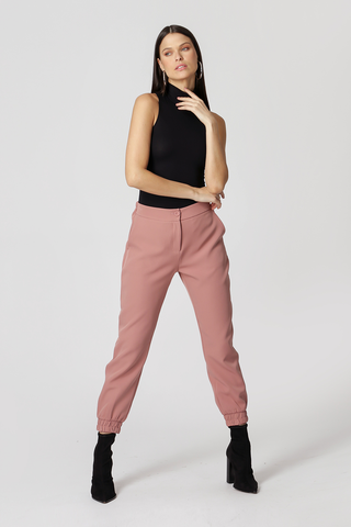 Blusa de cuello alto - NEGRA