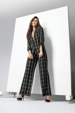 Blazer Alfaitaria Xadrez - PRETO