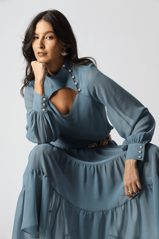 Blusa Degagê Bufante - DENIM