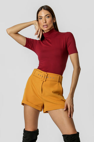 Blusa de manga corta - VINO