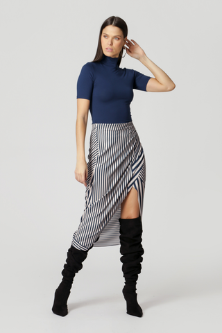 Blusa de manga corta - AZUL MARINO 11
