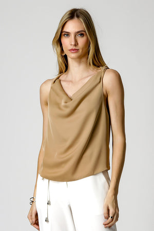 Blusa Gola Degagê Em Cetim