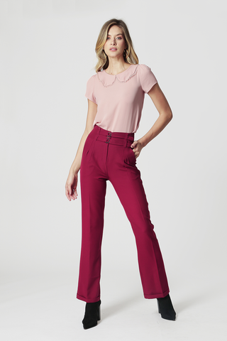 Blusa con cuello - NUDE 3