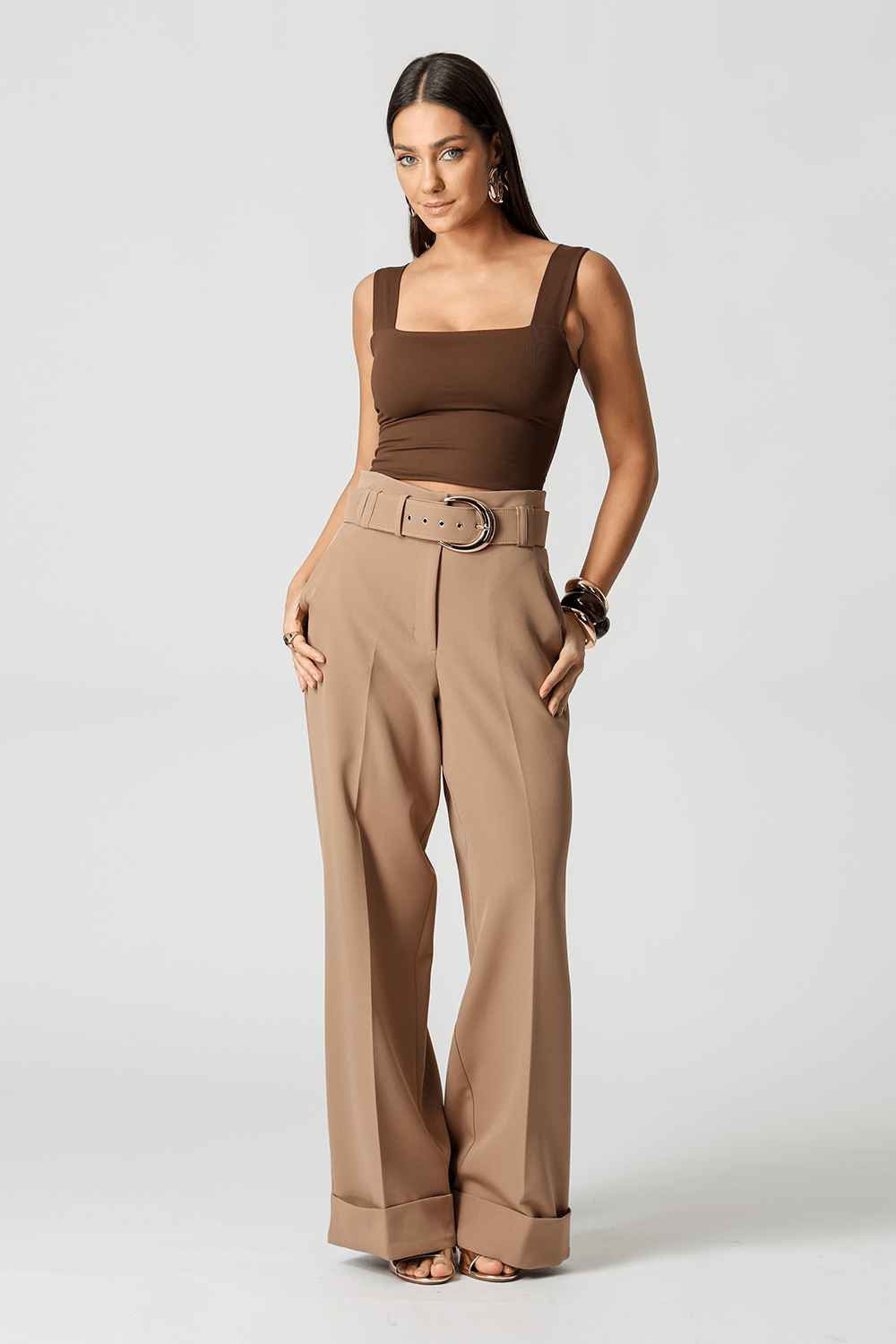 Blusa Cropped De Alça Larga