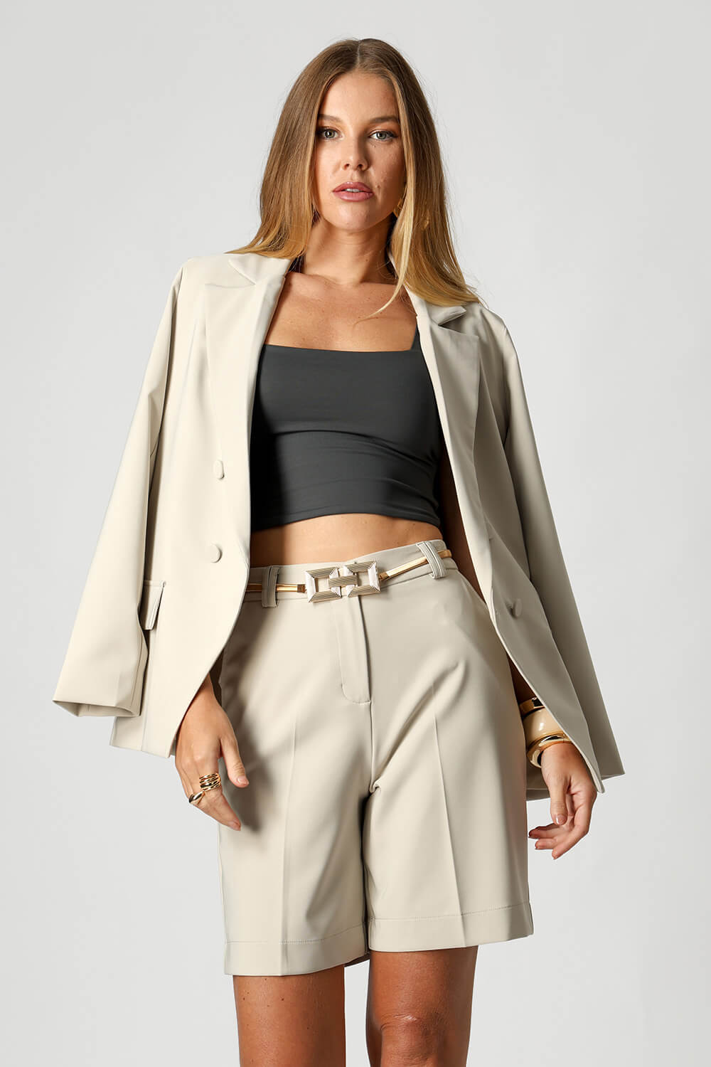 Blusa Cropped De Alça Larga