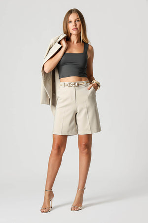 Blusa Cropped De Alça Larga