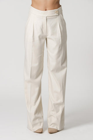 Pantalones de lino cruzados Cos - RAW