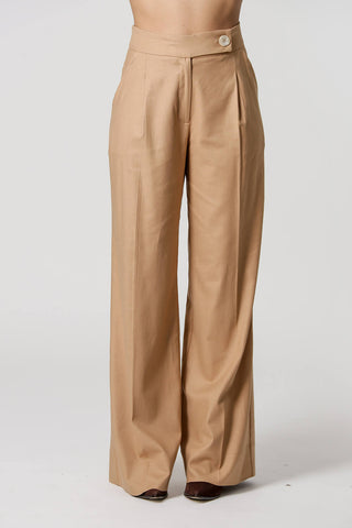 Pantalones de lino cruzados Cos - BEIGE ESC