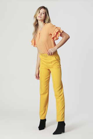 Blusa com Babado - TELHA CL