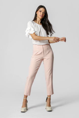 Blusa com Babado - OFF WHITE