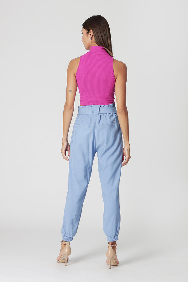 Blusa Cropped com Gola