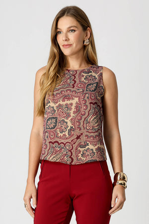 Blusa Estampada Em Crepe Fluido