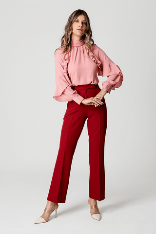 Blusa Ampla Com Babados - ROSE ESC