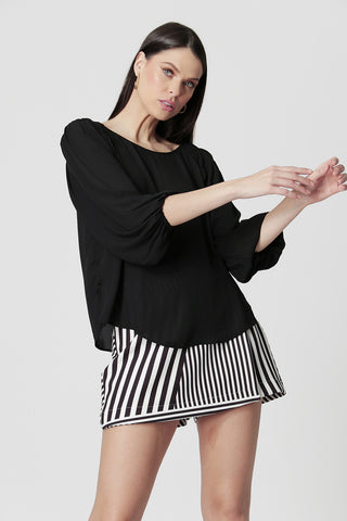 Blusa Manga 3/4 - PRETO