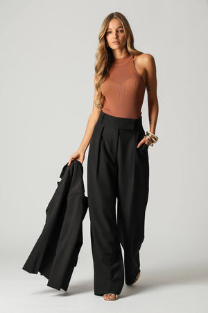 Blusa Cava Americana com Gola TRIMIX