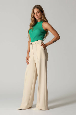 Blusa Cava Americana com Gola TRIMIX
