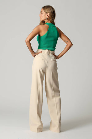 Blusa Cava Americana com Gola TRIMIX
