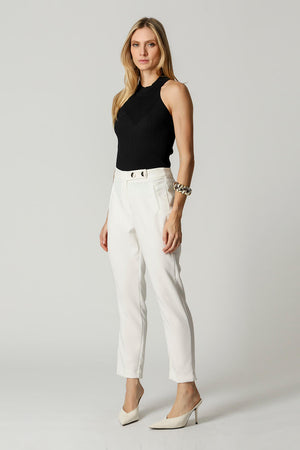 Blusa Cava Americana com Gola TRIMIX