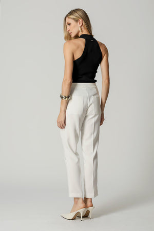 Blusa Cava Americana com Gola TRIMIX