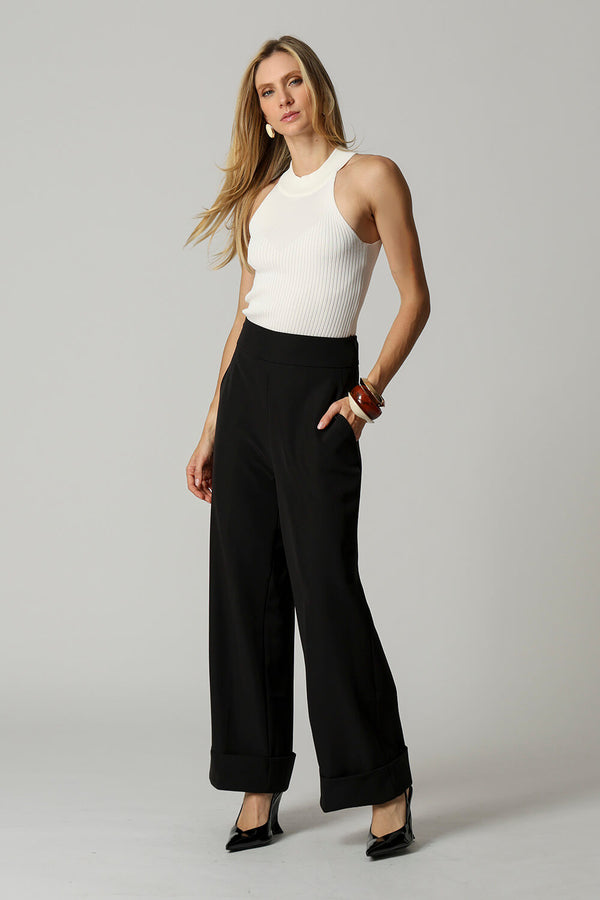 Blusa Cava Americana com Gola TRIMIX