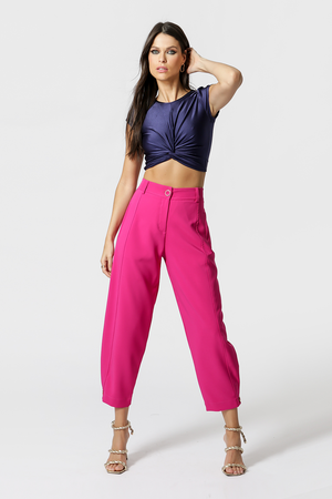 Blusa Cropped com Twist