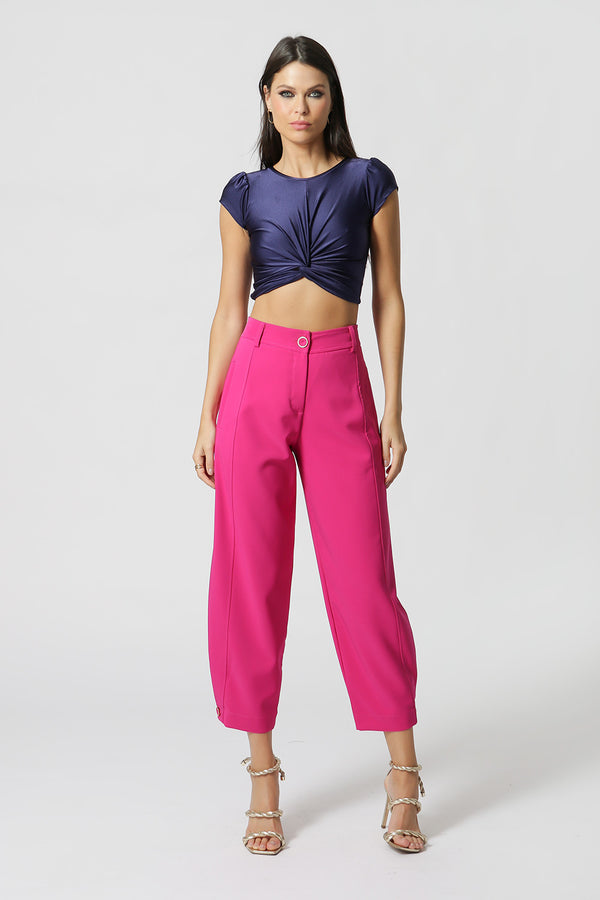 Blusa Cropped com Twist