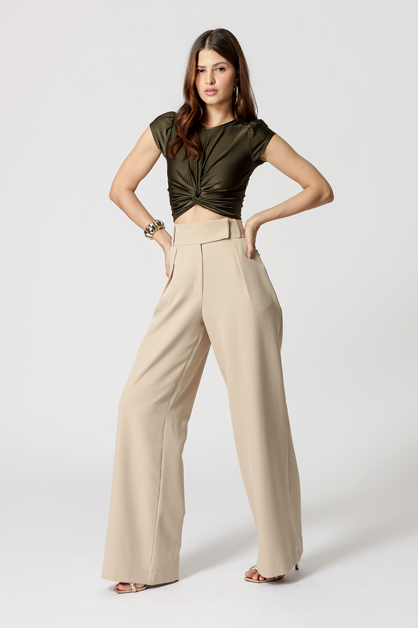 Blusa Cropped com Twist