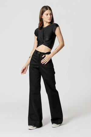 Blusa Cropped com Twist