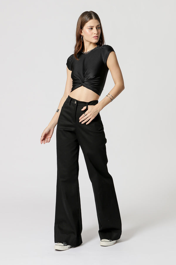 Blusa Cropped com Twist