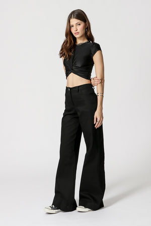 Blusa Cropped com Twist