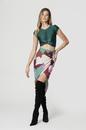 Blusa Cropped com Twist