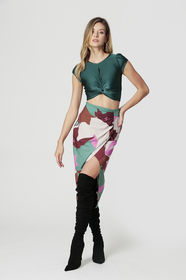 Blusa Cropped com Twist