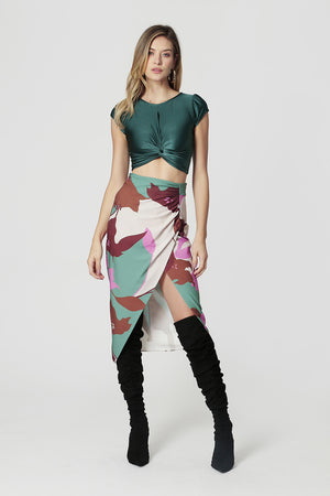 Blusa Cropped com Twist