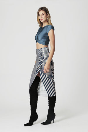 Blusa Cropped com Twist