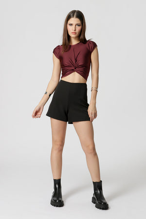Blusa Cropped com Twist