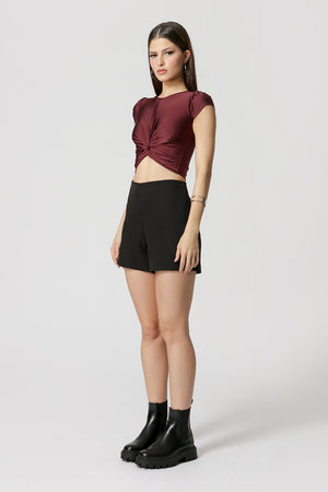 Blusa Cropped com Twist