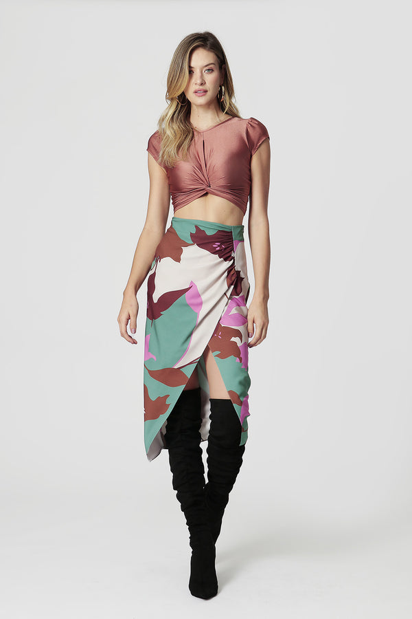 Blusa Cropped com Twist