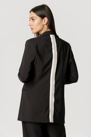 Blazer Com Aviamento Nas Costas - PRETO