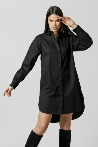 Camisa Básica Longa - PRETO