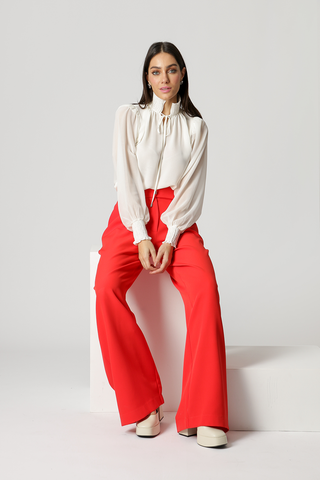 Blusa Manga Longa Bufante - OFF WHITE