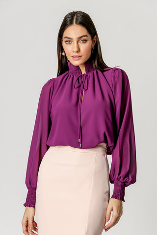 Blusa Manga Longa Bufante - UVA