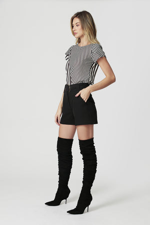 Blusa Manga Diferenciada Estampada