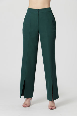 Calça Reta com Abertura