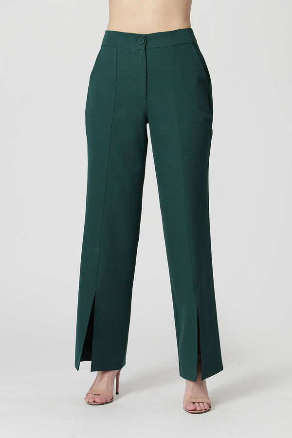 Calça Reta com Abertura