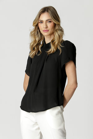 Blusa Gola Alta Manga Tulipa