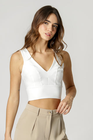 Blusa con canesú - CRU
