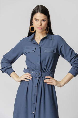 Chemise com Cinto - JEANS
