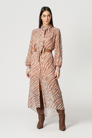 Vestido camisero largo - ARENA 2086