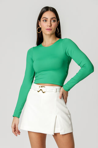 Blusa Cropped Manga Longa - BANDEIRA 5